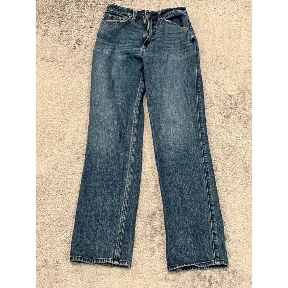Hollister Jeans Women 2R/26R Blue Ultra High Rise 90s Straight Vintage Retro